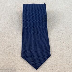 Classic Navy Textured Men's Tie - Unbranded